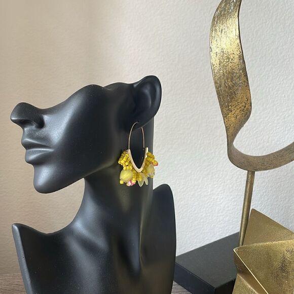 Bohemian hoop earrings N244 - Picture 4 of 4